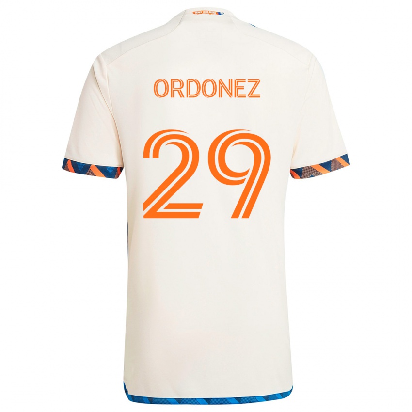 Kinder Arquímides Ordóñez #29 Weiß Orange Auswärtstrikot Trikot 2024/25 T-Shirt Österreich