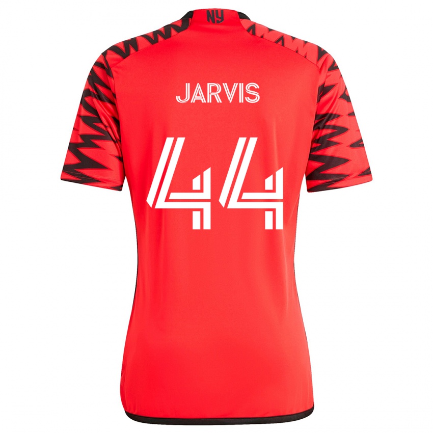 Kinder Aiden Jarvis #44 Rot Schwarz Weiß Auswärtstrikot Trikot 2024/25 T-Shirt Österreich