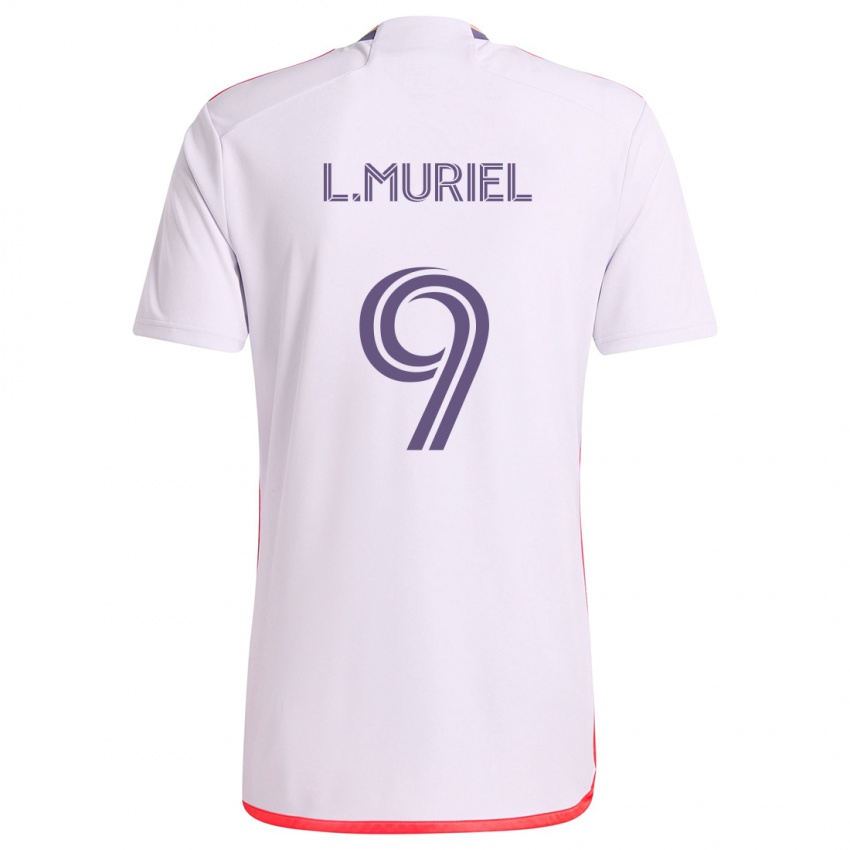 Kinder Luis Muriel #9 Weiß Rot Lila Auswärtstrikot Trikot 2024/25 T-Shirt Österreich