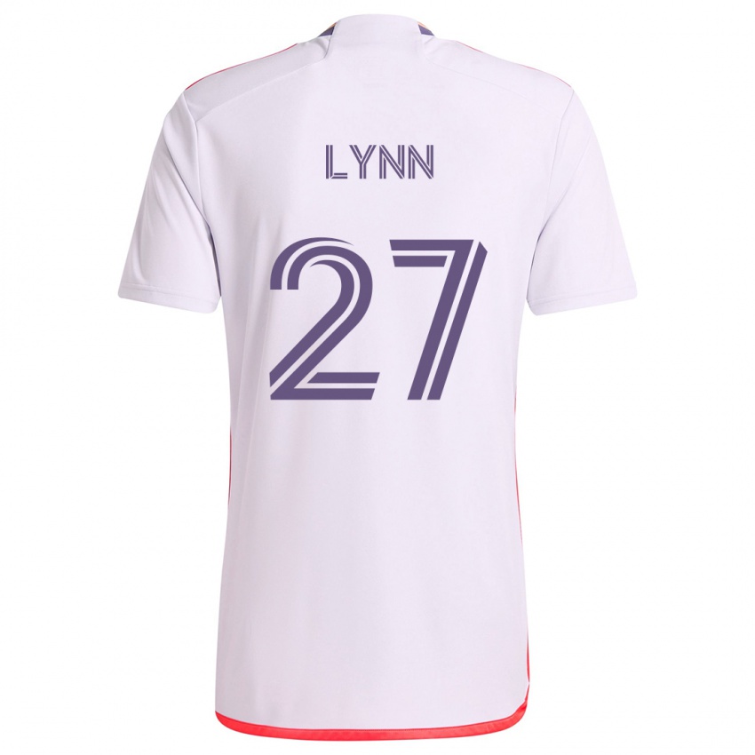 Kinder Jack Lynn #27 Weiß Rot Lila Auswärtstrikot Trikot 2024/25 T-Shirt Österreich