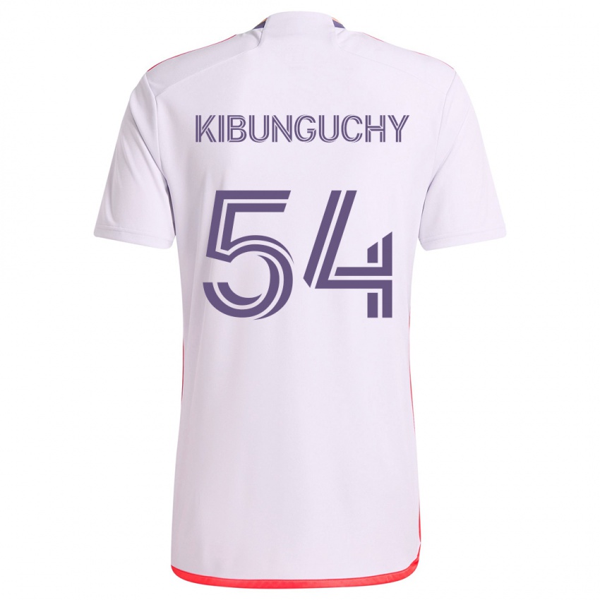 Kinder Nabi Kibunguchy #54 Weiß Rot Lila Auswärtstrikot Trikot 2024/25 T-Shirt Österreich