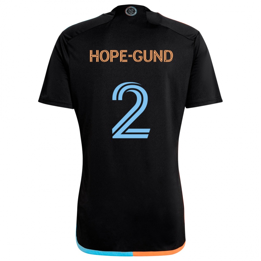 Kinder Rio Hope-Gund #2 Schwarz Orange Blau Auswärtstrikot Trikot 2024/25 T-Shirt Österreich