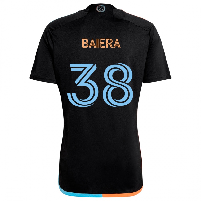 Kinder Drew Baiera #38 Schwarz Orange Blau Auswärtstrikot Trikot 2024/25 T-Shirt Österreich