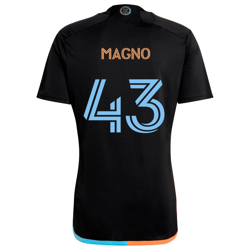 Kinder Talles Magno #43 Schwarz Orange Blau Auswärtstrikot Trikot 2024/25 T-Shirt Österreich