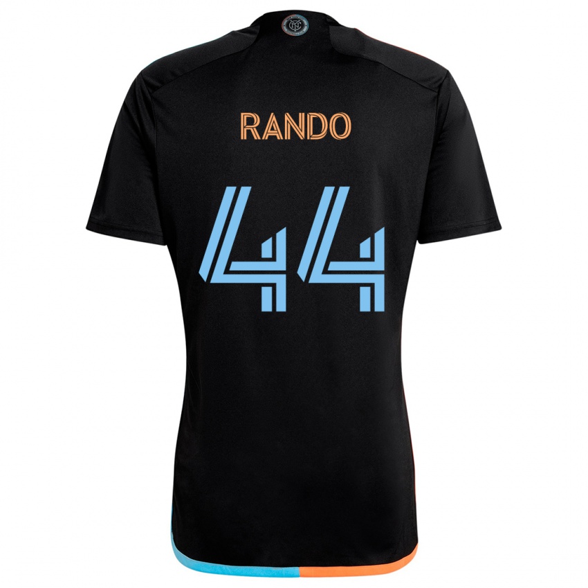 Kinder Alex Rando #44 Schwarz Orange Blau Auswärtstrikot Trikot 2024/25 T-Shirt Österreich