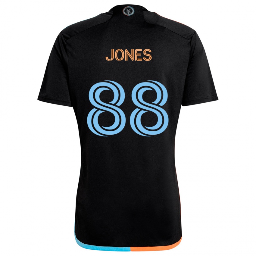 Kinder Malachi Jones #88 Schwarz Orange Blau Auswärtstrikot Trikot 2024/25 T-Shirt Österreich