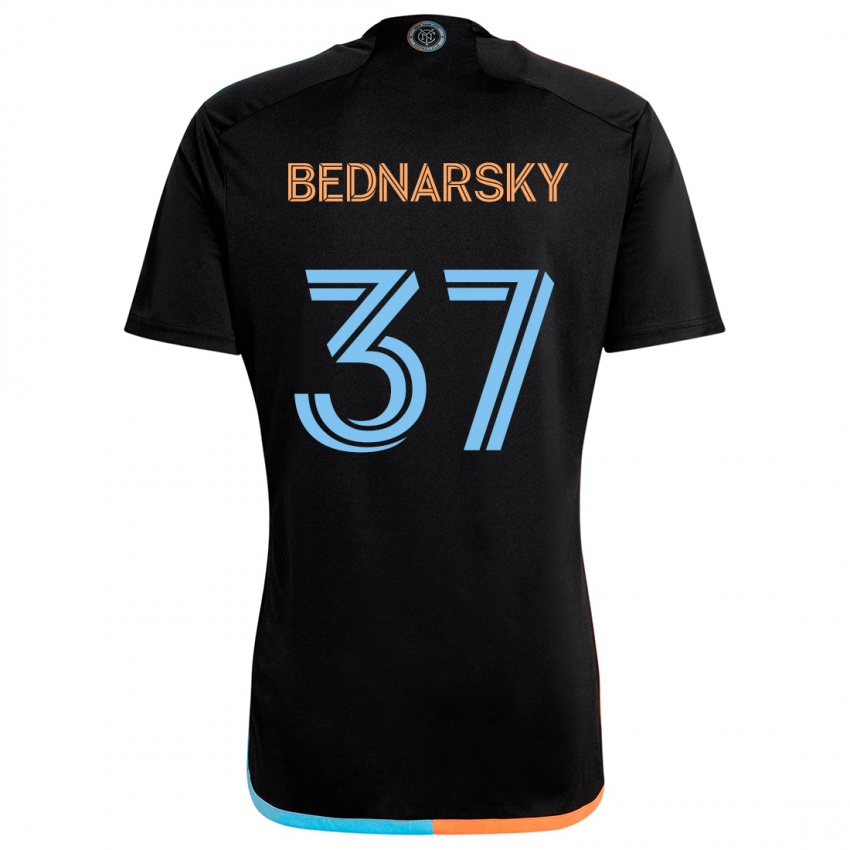 Kinder Stevo Bednarsky #37 Schwarz Orange Blau Auswärtstrikot Trikot 2024/25 T-Shirt Österreich