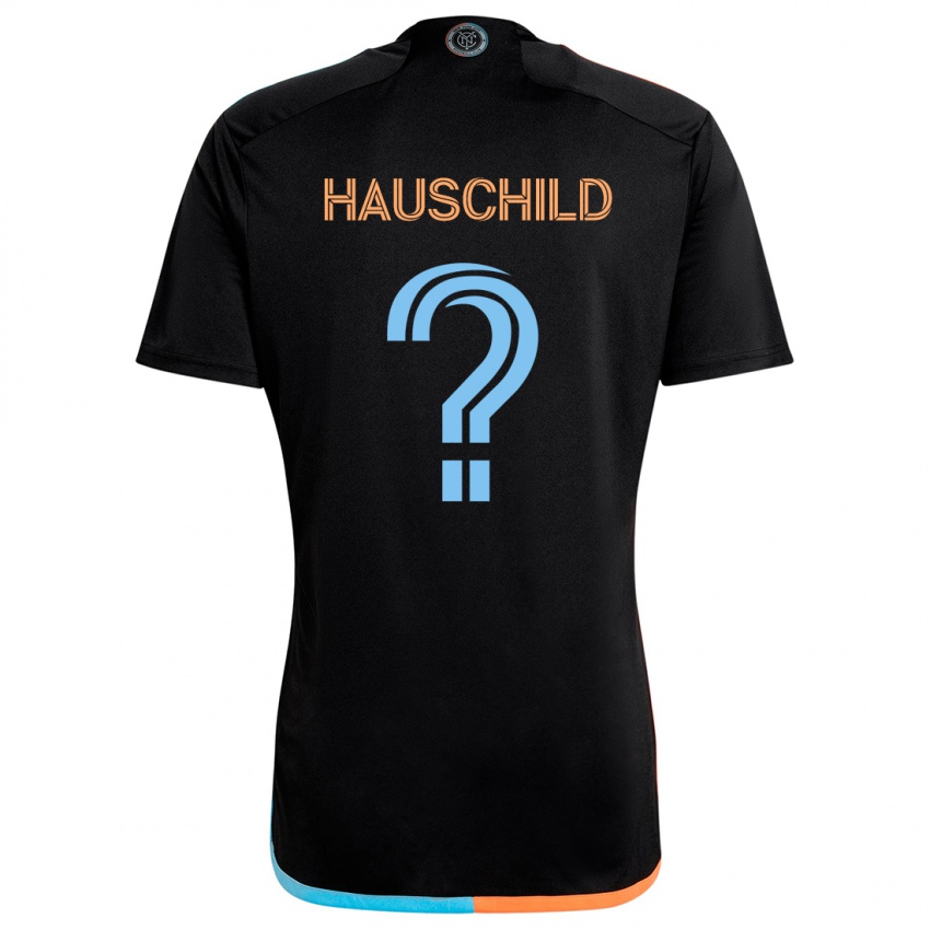 Kinder Alexander Hauschild #0 Schwarz Orange Blau Auswärtstrikot Trikot 2024/25 T-Shirt Österreich