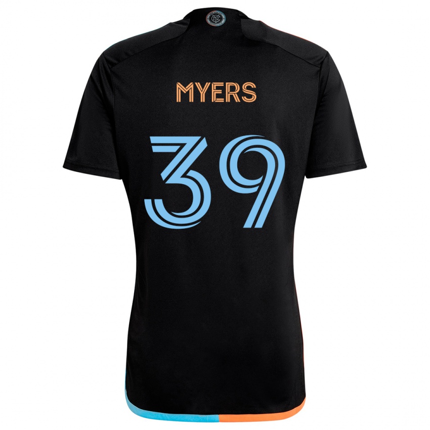 Kinder Md Myers #39 Schwarz Orange Blau Auswärtstrikot Trikot 2024/25 T-Shirt Österreich