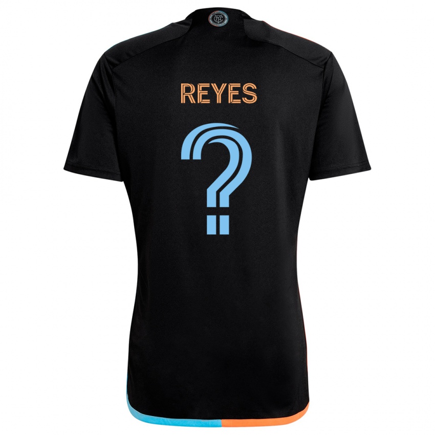 Kinder Andrew Reyes #0 Schwarz Orange Blau Auswärtstrikot Trikot 2024/25 T-Shirt Österreich