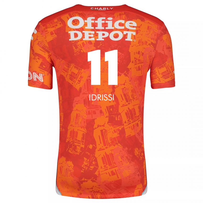 Kinder Oussama Idrissi #11 Orange Weiß Auswärtstrikot Trikot 2024/25 T-Shirt Österreich