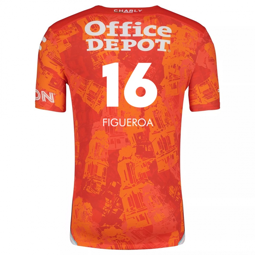 Kinder Antonio Figueroa #16 Orange Weiß Auswärtstrikot Trikot 2024/25 T-Shirt Österreich