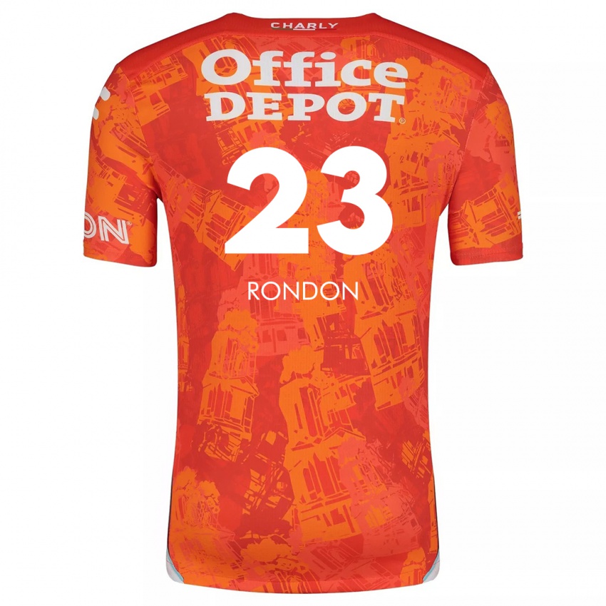 Kinder Salomón Rondón #23 Orange Weiß Auswärtstrikot Trikot 2024/25 T-Shirt Österreich