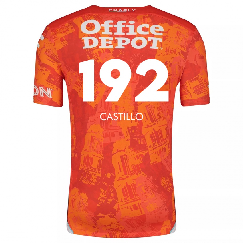 Kinder José Castillo #192 Orange Weiß Auswärtstrikot Trikot 2024/25 T-Shirt Österreich