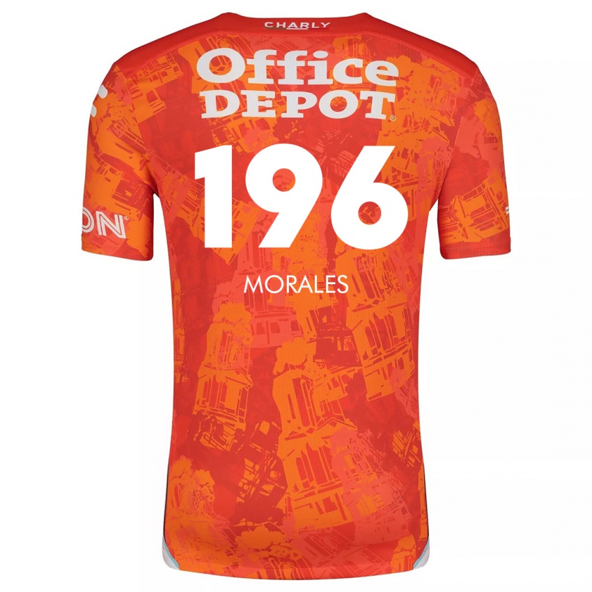 Kinder Erik Morales #196 Orange Weiß Auswärtstrikot Trikot 2024/25 T-Shirt Österreich