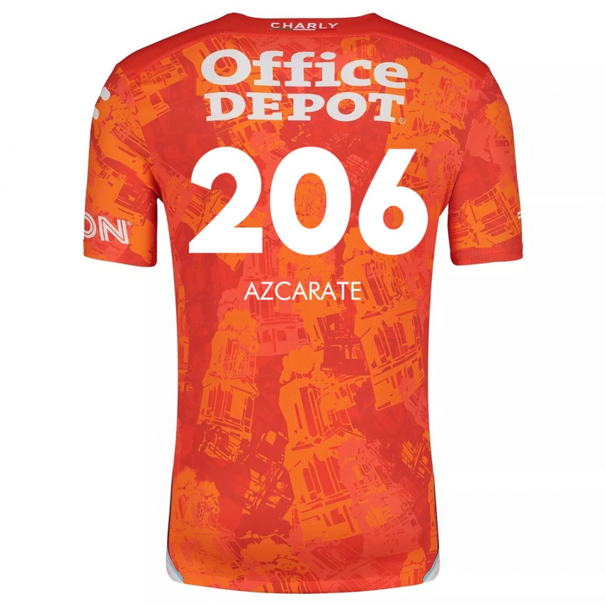 Kinder Yerar Azcárate #206 Orange Weiß Auswärtstrikot Trikot 2024/25 T-Shirt Österreich