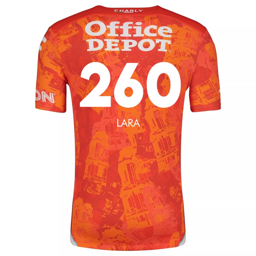 Kinder Jesús Lara #260 Orange Weiß Auswärtstrikot Trikot 2024/25 T-Shirt Österreich