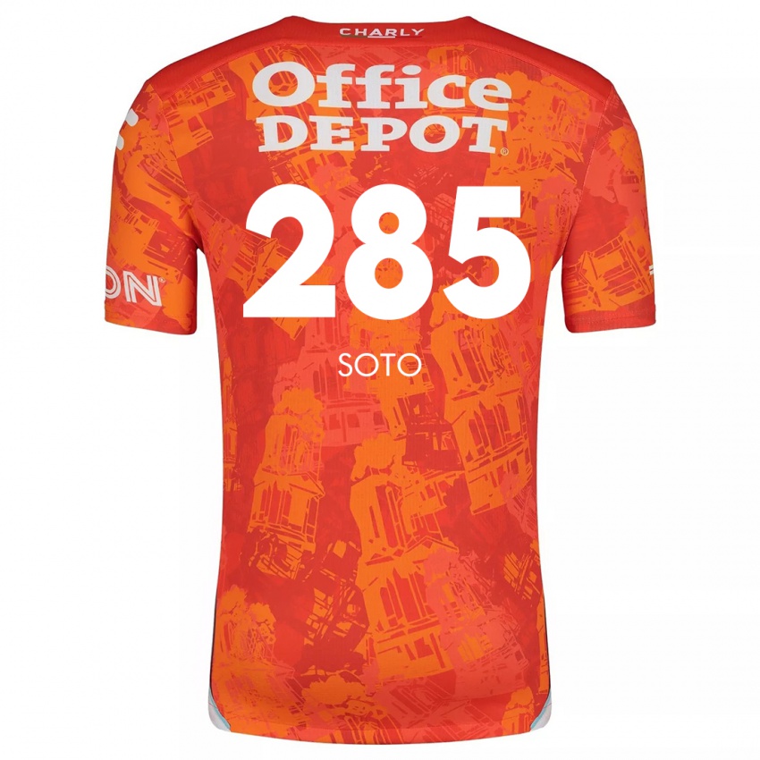 Kinder Edwin Soto #285 Orange Weiß Auswärtstrikot Trikot 2024/25 T-Shirt Österreich