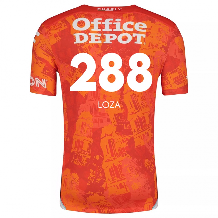 Kinder Santino Loza #288 Orange Weiß Auswärtstrikot Trikot 2024/25 T-Shirt Österreich