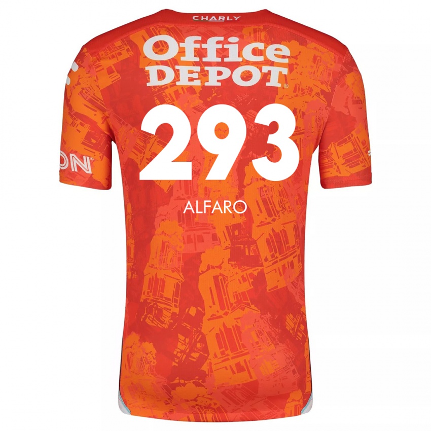 Kinder Cristóbal Alfaro #293 Orange Weiß Auswärtstrikot Trikot 2024/25 T-Shirt Österreich