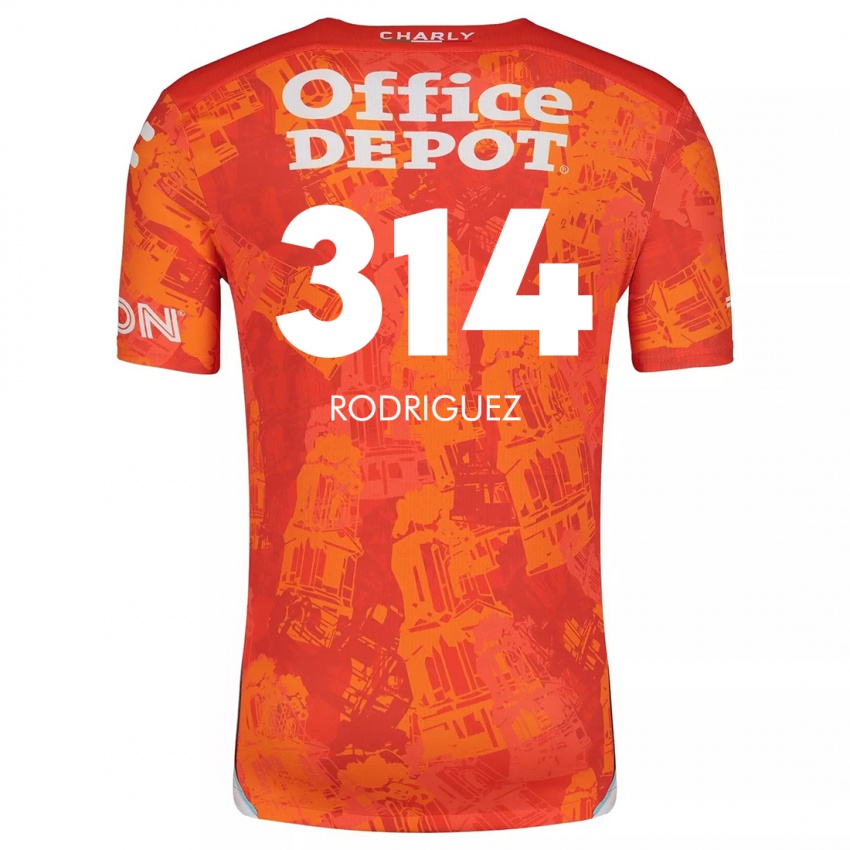 Kinder Alan Rodríguez #314 Orange Weiß Auswärtstrikot Trikot 2024/25 T-Shirt Österreich