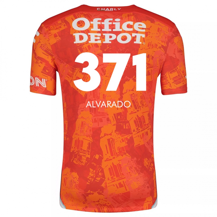 Kinder Brandon Alvarado #371 Orange Weiß Auswärtstrikot Trikot 2024/25 T-Shirt Österreich