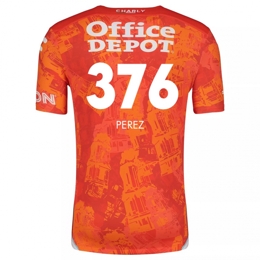 Kinder Abraham Pérez #376 Orange Weiß Auswärtstrikot Trikot 2024/25 T-Shirt Österreich