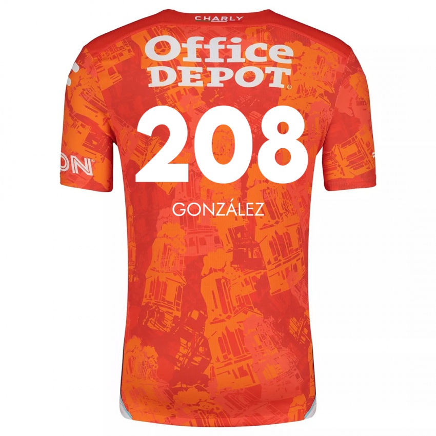 Kinder Osvaldo González #208 Orange Weiß Auswärtstrikot Trikot 2024/25 T-Shirt Österreich