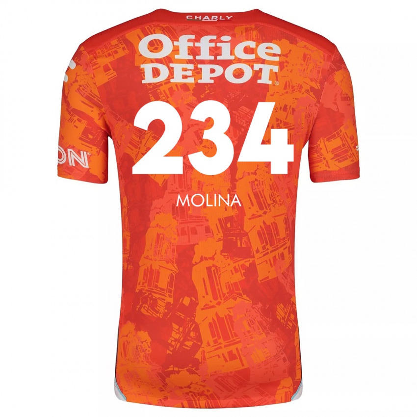 Kinder Yoshimar Molina #234 Orange Weiß Auswärtstrikot Trikot 2024/25 T-Shirt Österreich