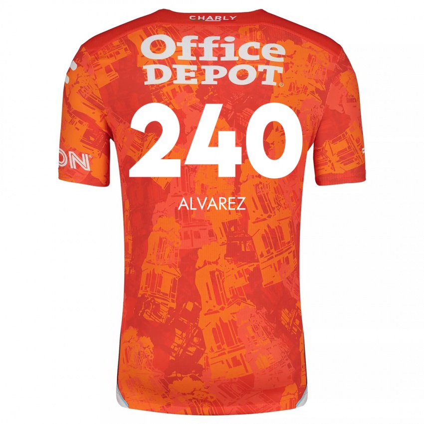 Kinder Gael Álvarez #240 Orange Weiß Auswärtstrikot Trikot 2024/25 T-Shirt Österreich