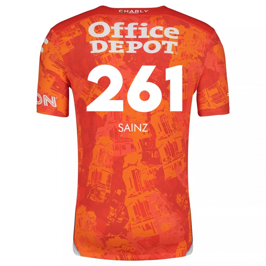 Kinder Diego Sáinz #261 Orange Weiß Auswärtstrikot Trikot 2024/25 T-Shirt Österreich