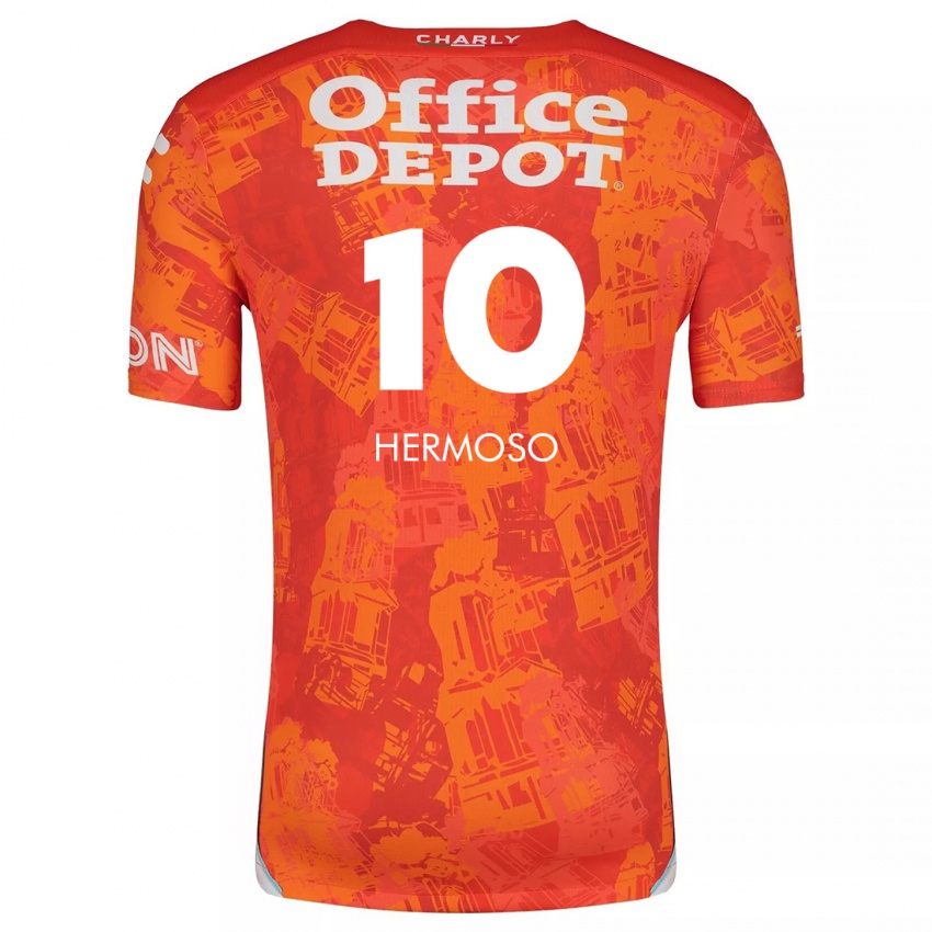 Kinder Jennifer Hermoso #10 Orange Weiß Auswärtstrikot Trikot 2024/25 T-Shirt Österreich