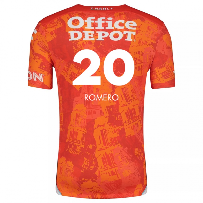 Kinder Tamara Romero #20 Orange Weiß Auswärtstrikot Trikot 2024/25 T-Shirt Österreich