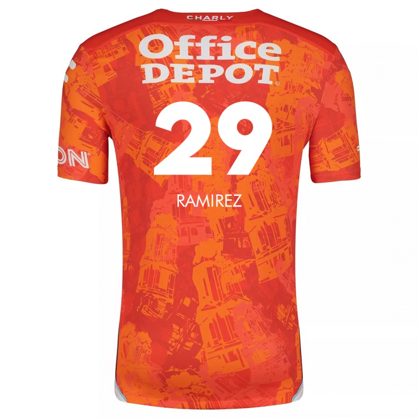 Kinder Elliana Ramirez #29 Orange Weiß Auswärtstrikot Trikot 2024/25 T-Shirt Österreich