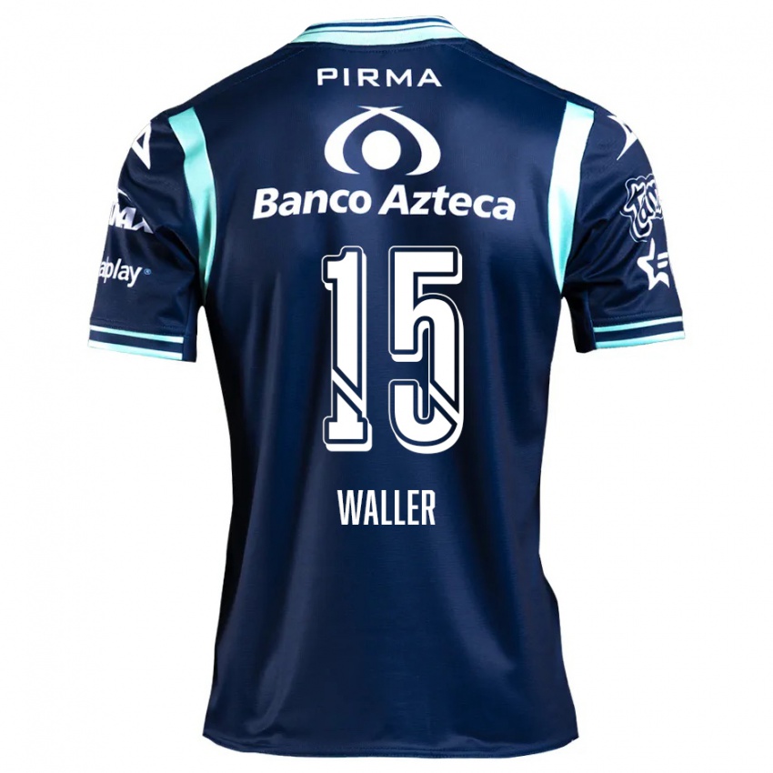 Kinder Facundo Waller #15 Navy Blau Auswärtstrikot Trikot 2024/25 T-Shirt Österreich