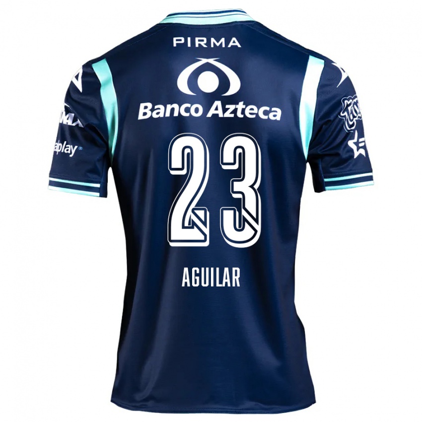 Kinder Daniel Aguilar #23 Navy Blau Auswärtstrikot Trikot 2024/25 T-Shirt Österreich