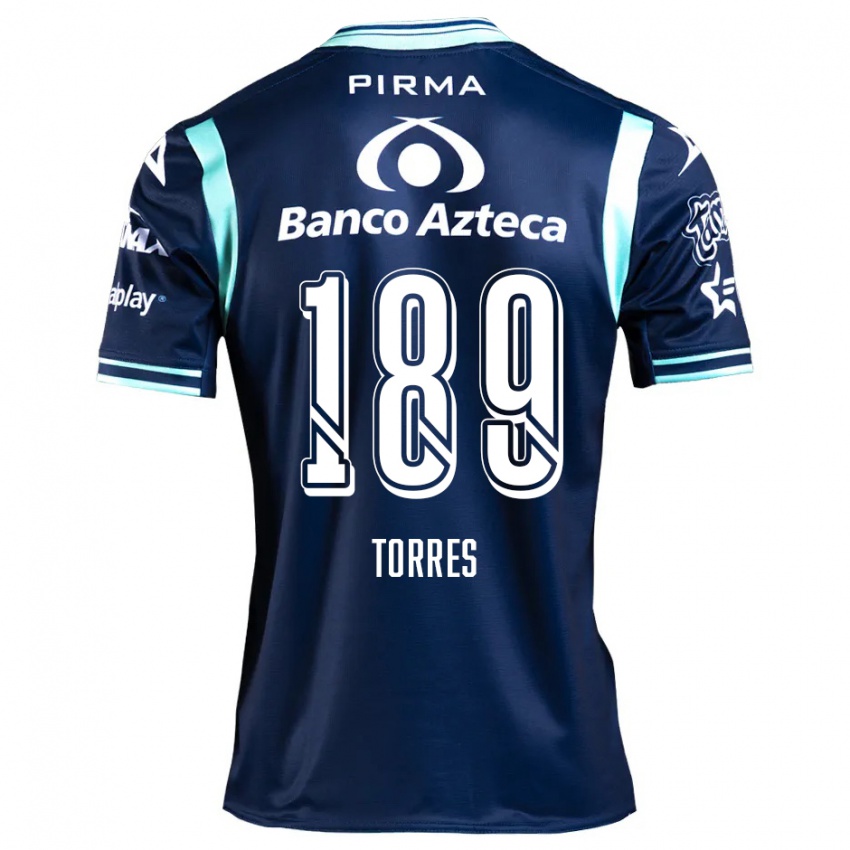 Kinder Dylan Torres #189 Navy Blau Auswärtstrikot Trikot 2024/25 T-Shirt Österreich