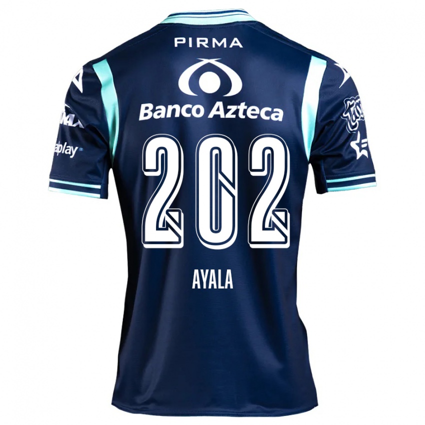 Kinder Diego Ayala #202 Navy Blau Auswärtstrikot Trikot 2024/25 T-Shirt Österreich