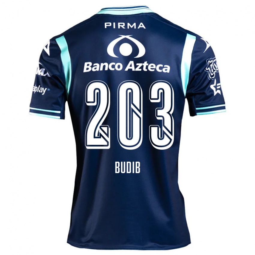 Kinder Pedro Budib #203 Navy Blau Auswärtstrikot Trikot 2024/25 T-Shirt Österreich