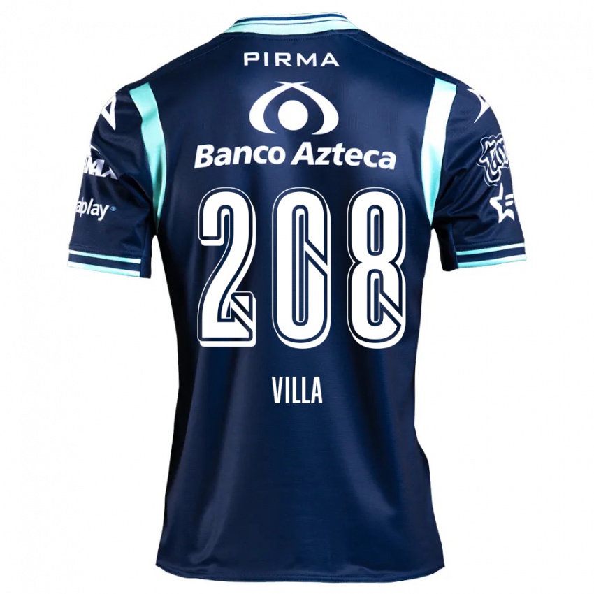 Kinder Patrick Villa #208 Navy Blau Auswärtstrikot Trikot 2024/25 T-Shirt Österreich