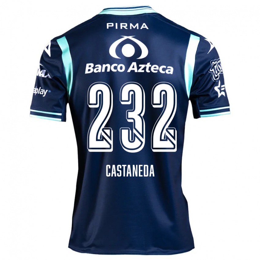 Kinder Ángel Castañeda #232 Navy Blau Auswärtstrikot Trikot 2024/25 T-Shirt Österreich