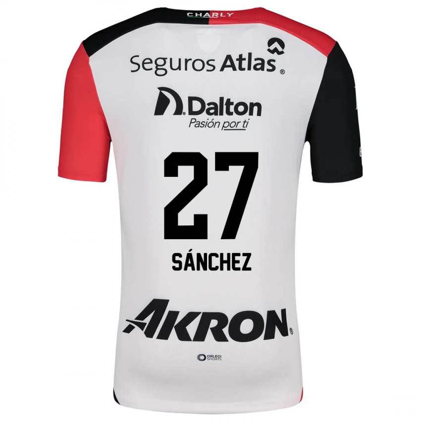 Kinder Antonio Sánchez #27 Weiß Rot Schwarz Auswärtstrikot Trikot 2024/25 T-Shirt Österreich