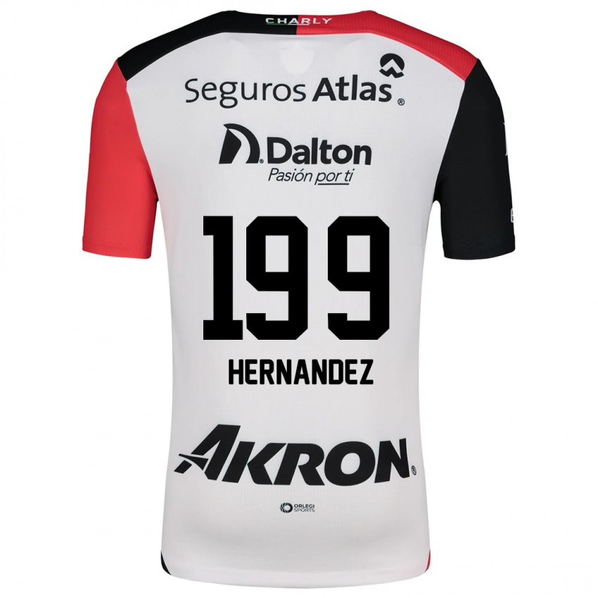 Kinder Sergio Hernández #199 Weiß Rot Schwarz Auswärtstrikot Trikot 2024/25 T-Shirt Österreich