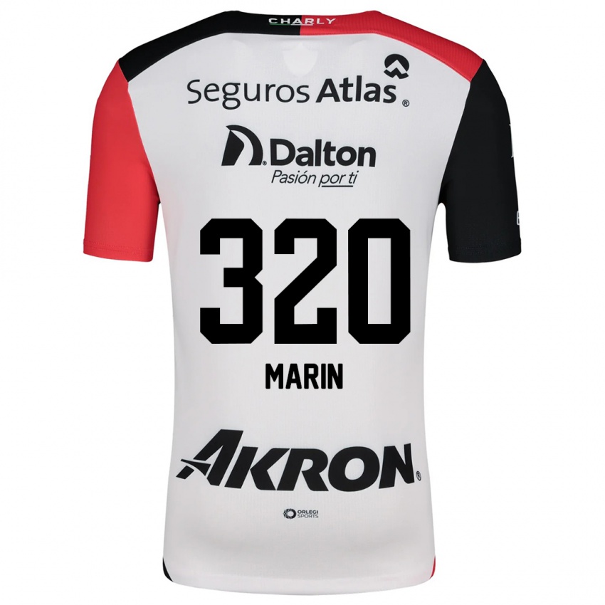 Kinder Donato Marín #320 Weiß Rot Schwarz Auswärtstrikot Trikot 2024/25 T-Shirt Österreich