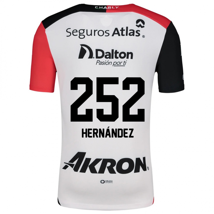 Kinder Luis Hernández #252 Weiß Rot Schwarz Auswärtstrikot Trikot 2024/25 T-Shirt Österreich