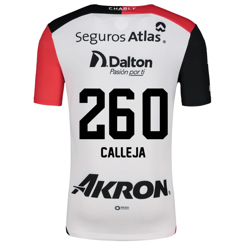 Kinder Diego Calleja #260 Weiß Rot Schwarz Auswärtstrikot Trikot 2024/25 T-Shirt Österreich