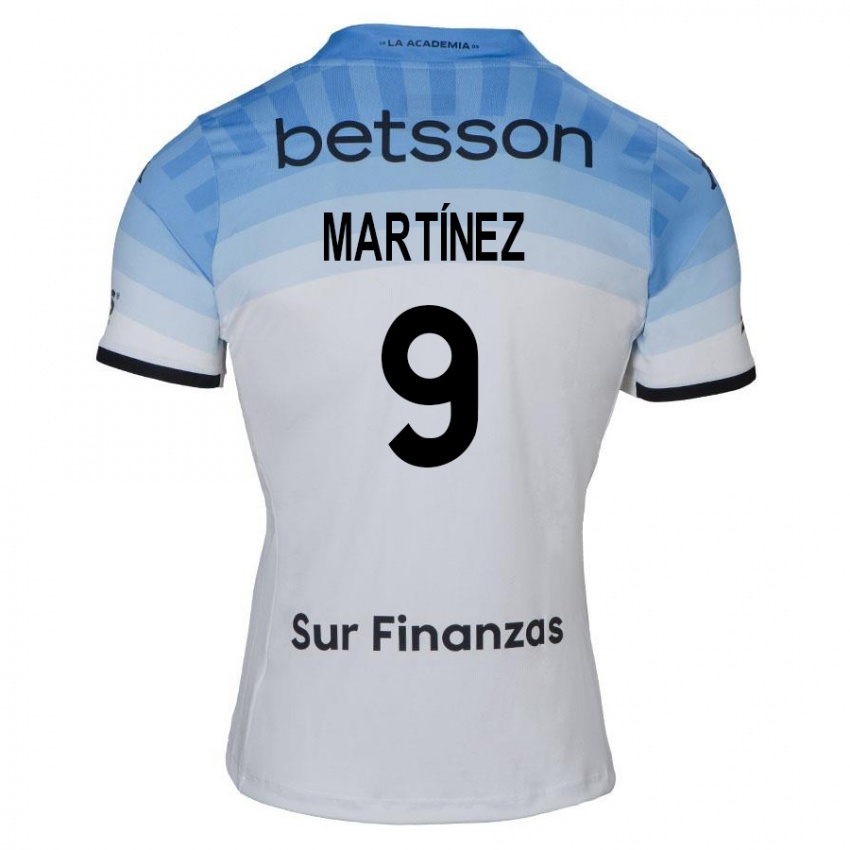 Kinder Adrián Martínez #9 Weiß Blau Schwarz Auswärtstrikot Trikot 2024/25 T-Shirt Österreich