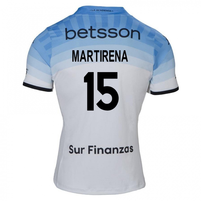 Kinder Gastón Martirena #15 Weiß Blau Schwarz Auswärtstrikot Trikot 2024/25 T-Shirt Österreich