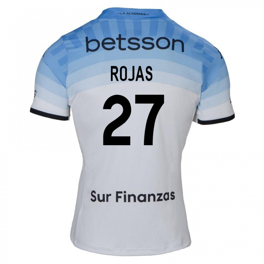 Kinder Gabriel Rojas #27 Weiß Blau Schwarz Auswärtstrikot Trikot 2024/25 T-Shirt Österreich