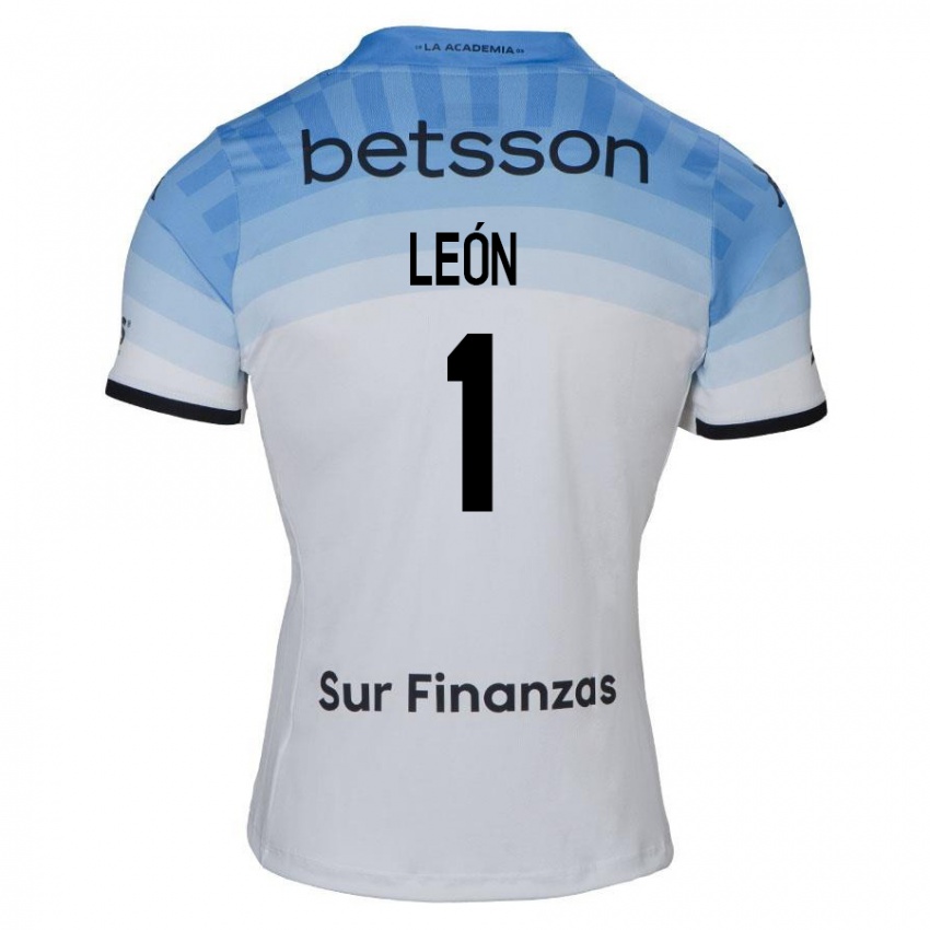 Kinder Roberto León #1 Weiß Blau Schwarz Auswärtstrikot Trikot 2024/25 T-Shirt Österreich